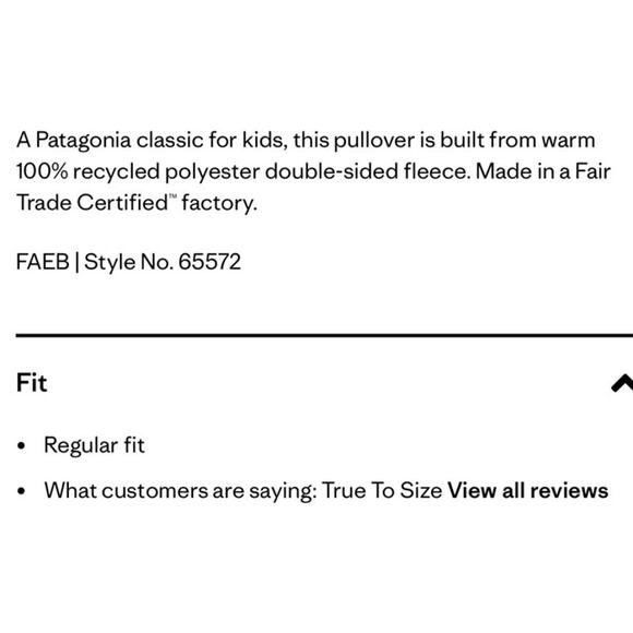 Patagonia Synchilla Snap-T blue pullover Y-L/12 - Picture 12 of 12